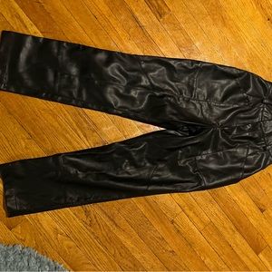 Ronny Kobo faux leather pants XS